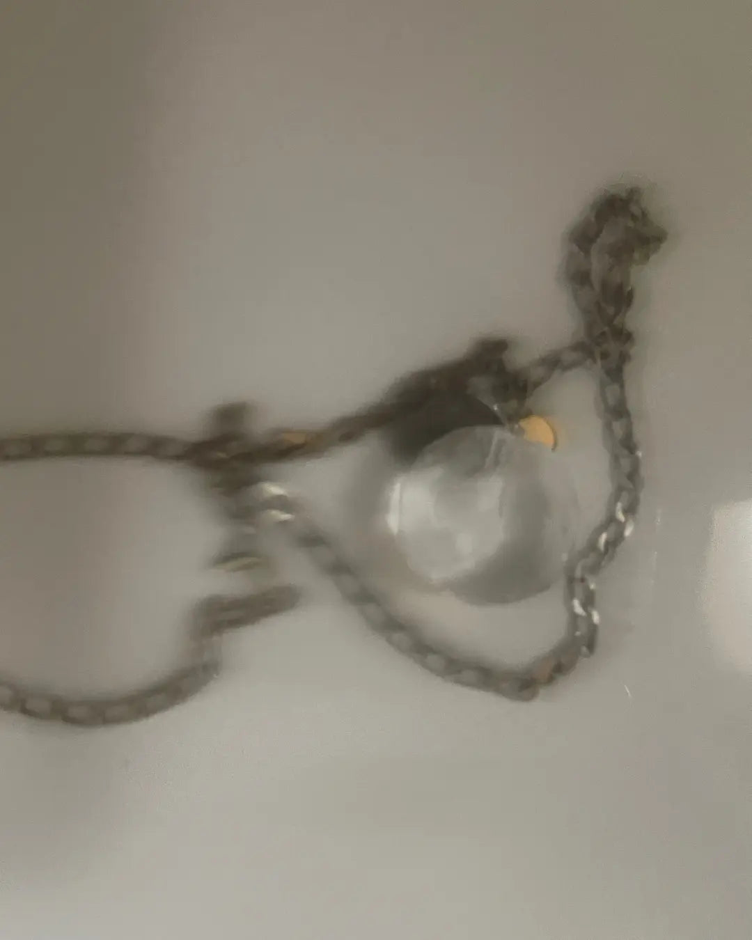 collier du drop 8 "H20" sous le signe de l'eau en argent 925 et perles précieuses de belou upcycling à Lyon