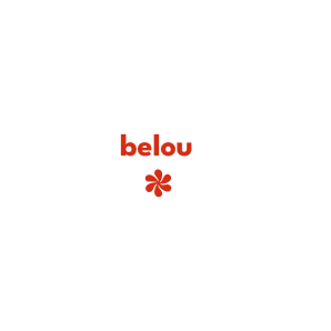 Logo belou upcycling en orange de la charte graphique de 2025